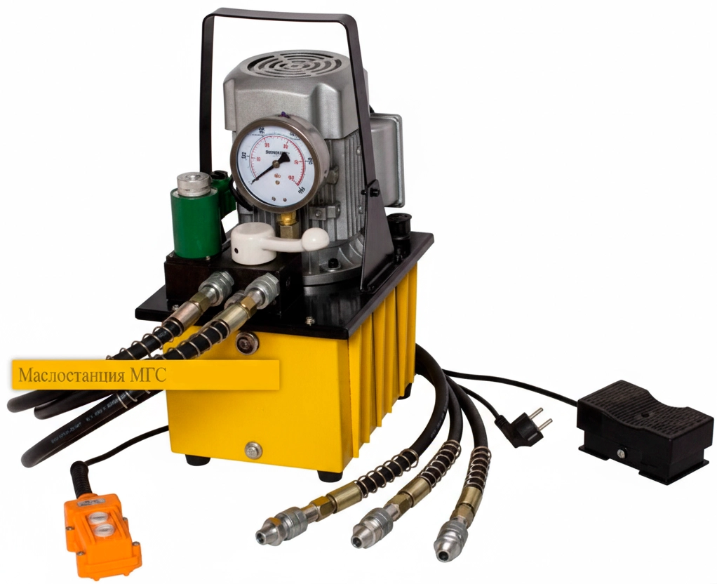 Гидравлическая насосная электростанция (трехпоточная маслостанция) МС 700-0.8П-Э-3 220В