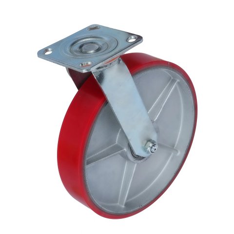 SCP 85 - Большегрузное полиуретановое колесо 250 мм (поворот., площадка, роликоподш.)